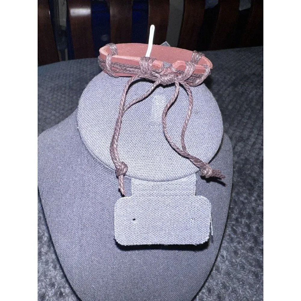 Christian Cuff Bracelet ANTIQUE SILVER CROSS Leather Adjustable Strap Set